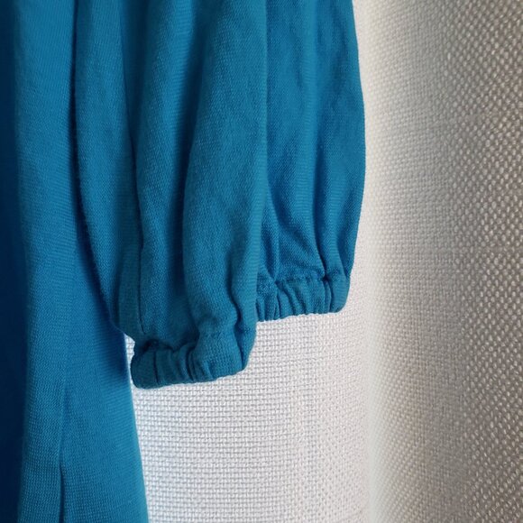 Lilly Pulitzer Braylen Pleated V-Neck Tunic Small Top Tunic Lilly's Blue Pin - Picture 5 of 7